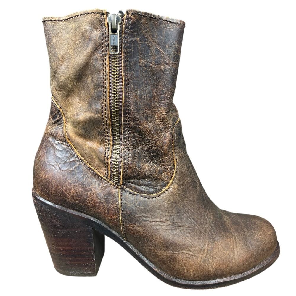 Corral Women's Rosalie Indie Spirit Brown Western Ankle Boot Size US 9